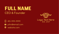 Yellow Taurus Bull  Business Card Image Preview