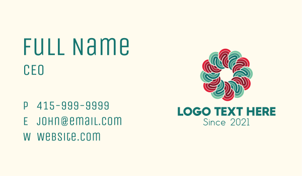 Garden Flower Therapy Business Card Design Image Preview