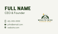 Camping Van Tent Business Card Image Preview