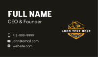 Construction Excavator Digger Business Card Image Preview