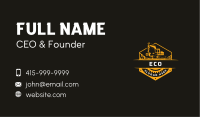 Construction Excavator Digger Business Card Image Preview