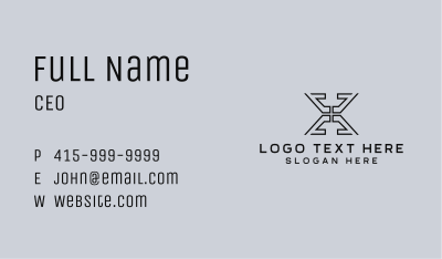Industrial Construction Fabrication  Business Card Image Preview