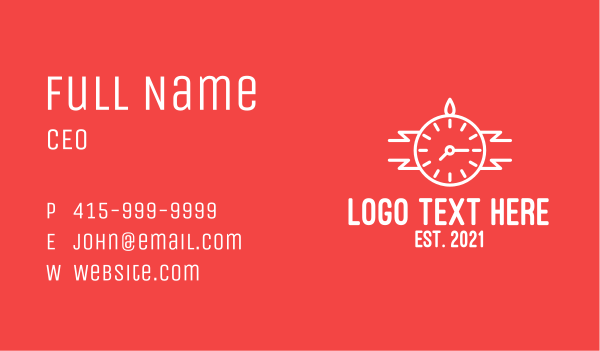 White Wristwatch Business Card Design Image Preview
