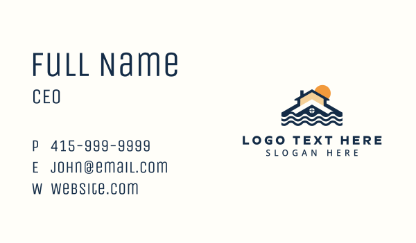 Home Property Roof Business Card Design Image Preview