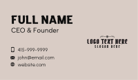 Casual Gothic Skull Wordmark Business Card Image Preview