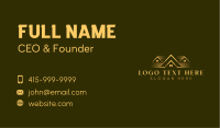 Luxury Real Estate Roof Business Card Design