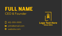 Golden Chair Wifi  Business Card Image Preview