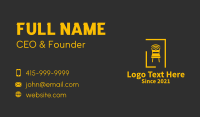 Golden Chair Wifi  Business Card Image Preview