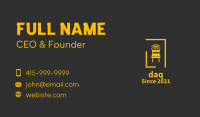 Golden Chair Wifi  Business Card Image Preview