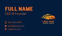 Flaming Race Car Business Card Image Preview