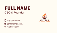 Roast Grill Flame  Business Card Image Preview