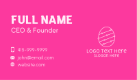 Pink Egg Tech Network Business Card Design