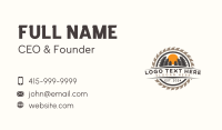 Wood Sawmill Workshop Business Card Preview