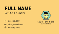 Boy Hexagon Badge Business Card Preview