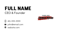 Grunge Asian Wordmark Business Card Image Preview