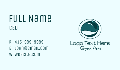 Baby Whale Brush Business Card Image Preview