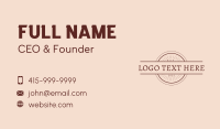Retro Hipster Company  Business Card Image Preview