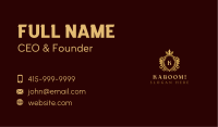 Royal Shield Crown Crest Business Card Image Preview