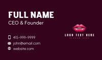 Lipstick Lips Cosmetics Business Card Preview