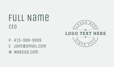 Generic Firm Circle Business Card Image Preview