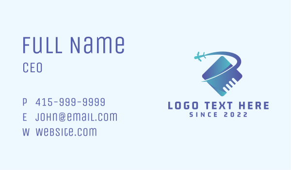 Airplane Travel Tourism Business Card Design Image Preview