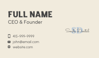 Elegant Pastel Lettermark Business Card Image Preview