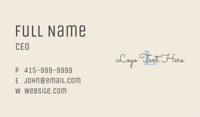 Elegant Pastel Lettermark Business Card Image Preview