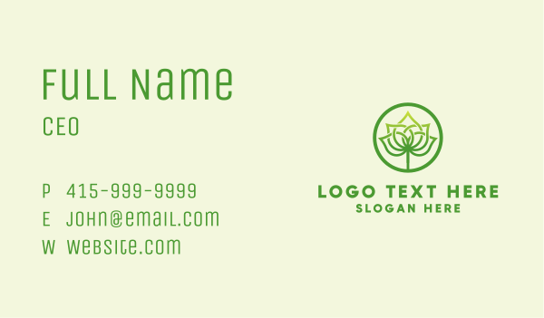 Palm Leaf Emblem  Business Card Design Image Preview