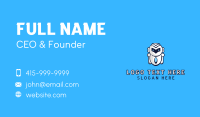 White Futuristic Robot Business Card Design