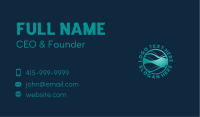 Abstract Wave Business Business Card Design