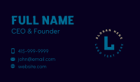 Lettermark Machinery Industrial Business Card Preview