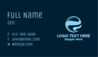 Blue Corporate Globe Business Card Image Preview