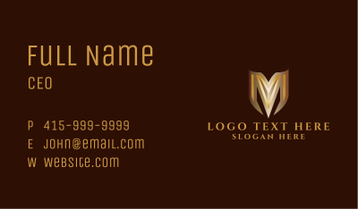 Generic Elegant Letter M Business Card Image Preview