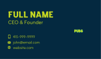 Retro Company Wordmark Business Card Image Preview