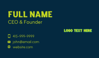 Retro Company Wordmark Business Card Image Preview