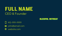 Retro Company Wordmark Business Card Image Preview