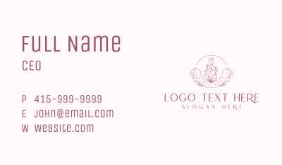 Stylish Flower Boutique Business Card Image Preview