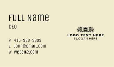 Truck Mover Logistic Business Card Image Preview