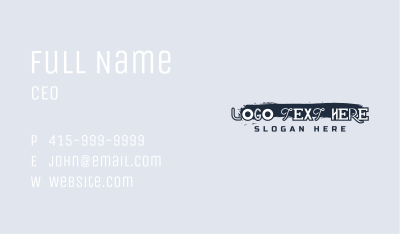 Grungy Punk Studio Wordmark Business Card Image Preview