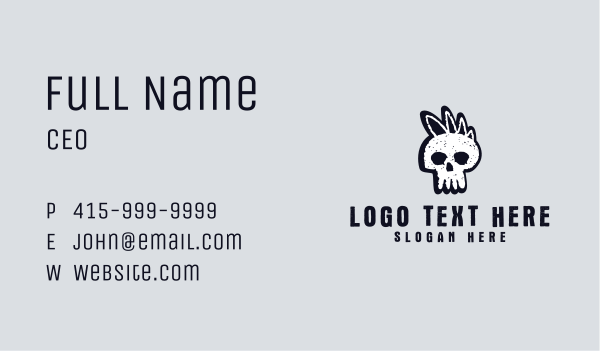 Dead Scary Skull Business Card Design Image Preview