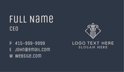 Column Law Firm Business Card Image Preview