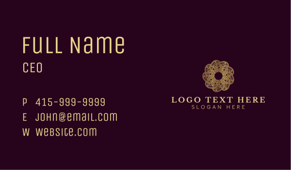 Premium Technology Thread Business Card Design Image Preview