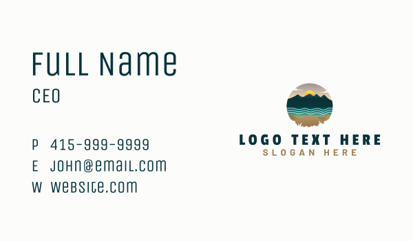 Nature Outdoor Scenery Business Card Design Image Preview