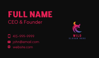 Gradient Wild Bull Business Card Image Preview