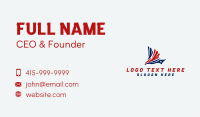 Flying American Eagle Business Card Image Preview