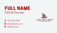 Flying American Eagle Business Card Image Preview