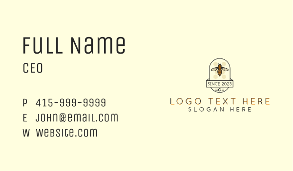 Beehive Honey Bee Business Card Design Image Preview