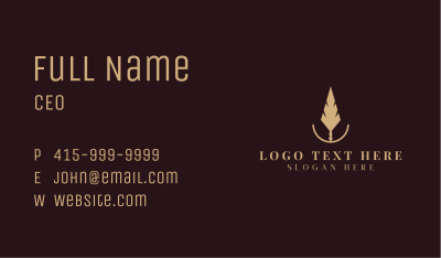 Pen Feather Novel Writer  Business Card Image Preview