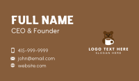 Brown Bear Coffee Business Card Image Preview