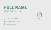 Leaf Building Letter M Business Card Image Preview